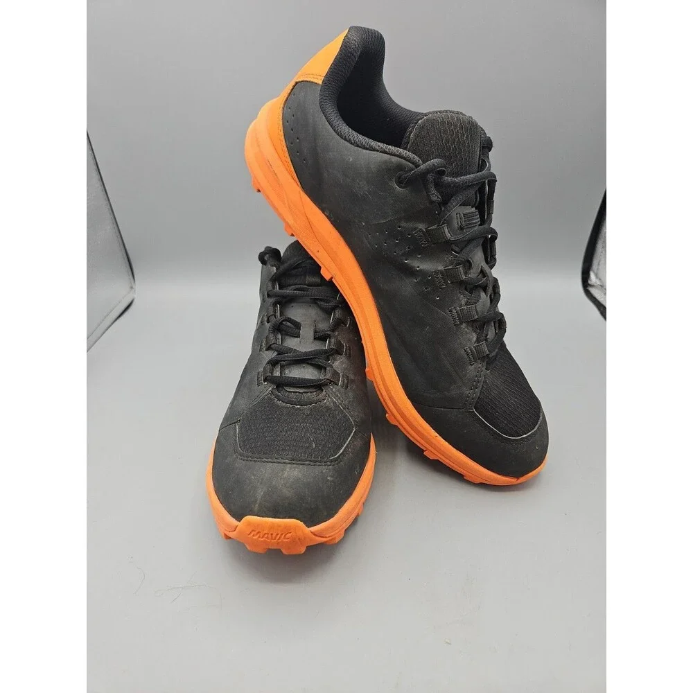 Mavic XA MTB Shoes, Black Orange Contagrip Sz 10 Eur 44 Men's